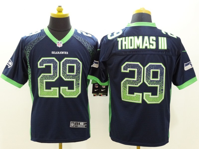 Men's Seattle Seahawks Earl Thomas III #29 Navy Jersey